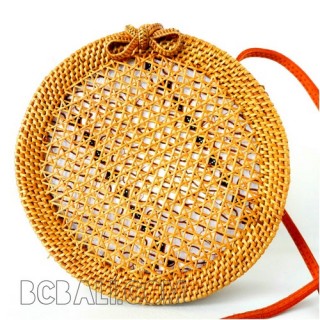 circle sling bags net design unique design hand woven